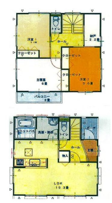 Wish Home 蘇我七番館の間取り