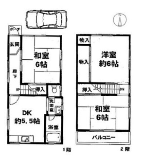 【間取り】 | 西宮市苦楽園四番町　中古戸建