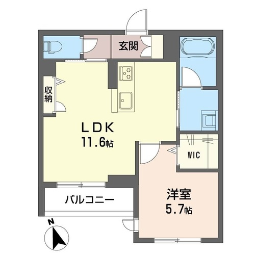 シャーメゾントーワの間取り