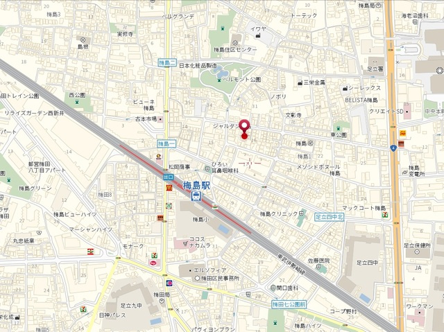 ジュネス小野田の地図|★案内図★