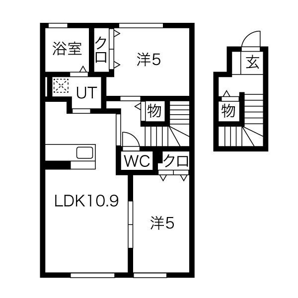 SUNNY　GABLESの間取り