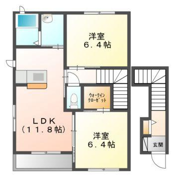 ハイツアンジェリー　Ｂの間取り