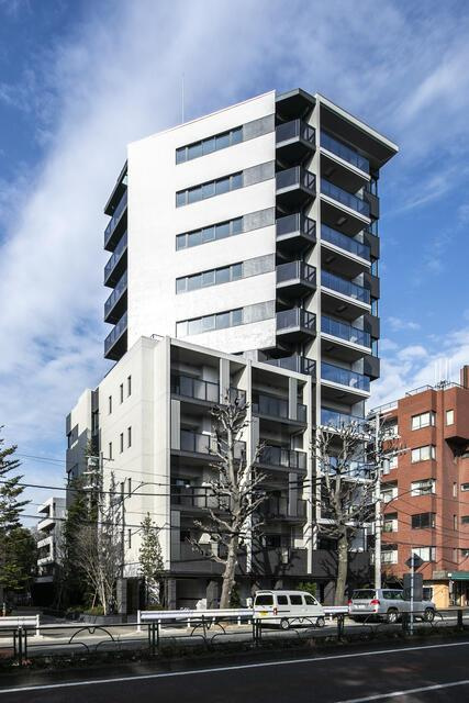 港区西麻布２丁目の賃貸マンションの外観パース|2019年1月撮影 