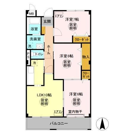 ル・モンテスト　Ｆの間取り