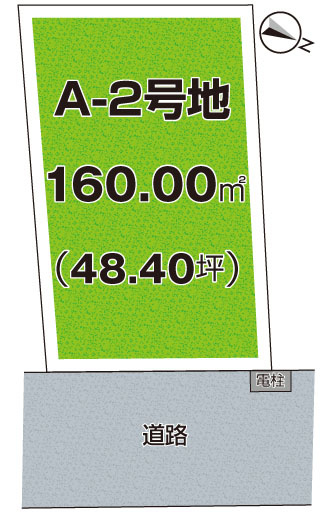 神戸市須磨区車　売土地の土地図|A-2号地