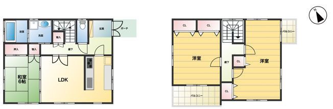 【間取り】 | 鴻巣市吹上富士見1丁目　中古戸建
