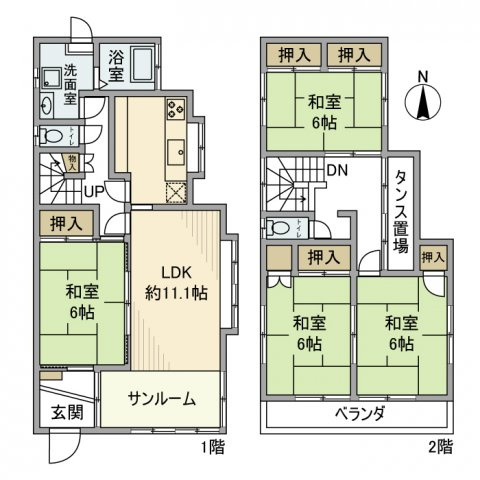 大牧戸建の間取り