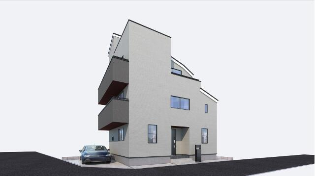 江戸川区一之江６丁目の新築一戸建の外観パース|外観パース 