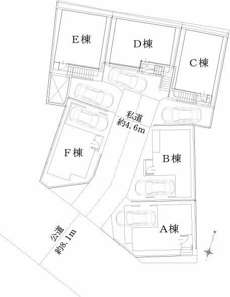 板橋区中台１丁目の新築一戸建の地図|区画図 