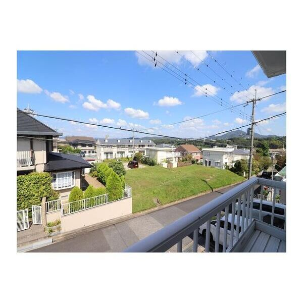 エステートピア北町A棟のバルコニー