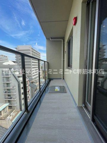 大阪市中央区内久宝寺町２丁目の賃貸マンションのバルコニー