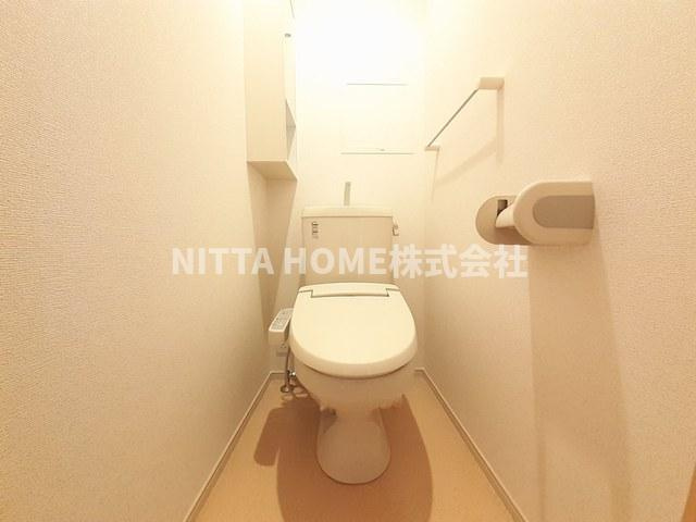 おおらいハイムのトイレ|温水洗浄付きのトイレです◇