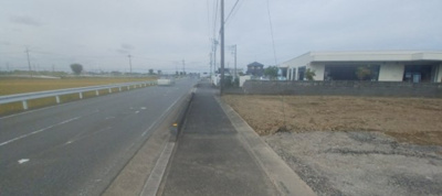 【前面道路含む現地写真】 | 行田市野　450万　土地(西)