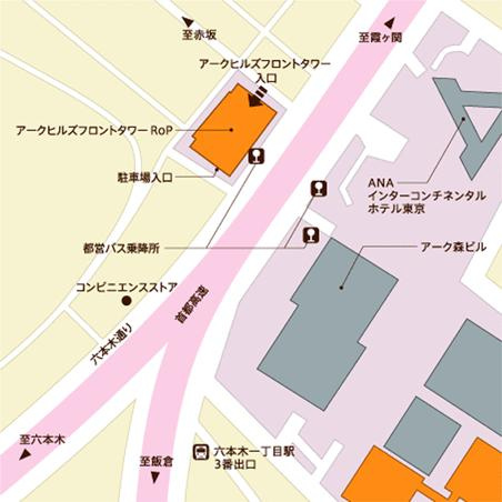 港区赤坂２丁目の賃貸マンションの地図| 