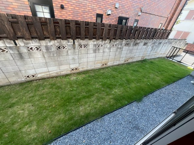 新富町戸建の庭