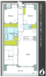 【間取り】 | グランピアマンションアーガス吉塚☆仲介手数料無料☆