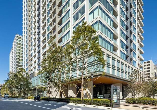 港区白金１丁目の賃貸マンションの外観パース| 