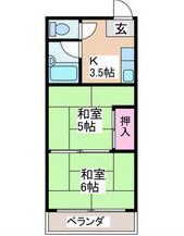 ハイツ北之町C棟の間取り