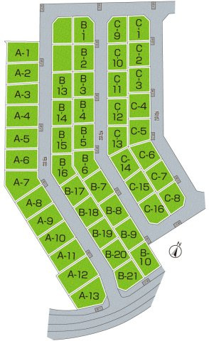 神戸市須磨区車　売土地の区画図|全48区画
