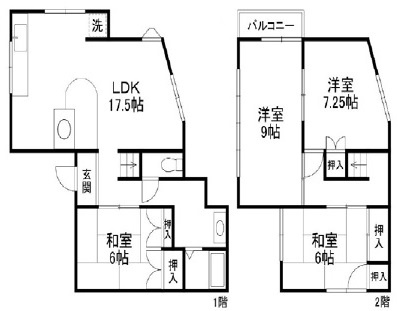 【間取り】 | 神戸市垂水区星が丘２丁目　中古戸建　収益