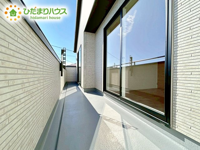 【バルコニー】 | 水戸石川4丁目1期　新築戸建 | あたたかな光が差し込む、南向きのバルコニー(#^^#)