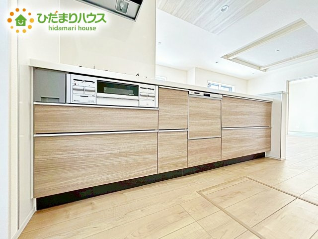 【キッチン】 | 水戸石川4丁目1期　新築戸建 | 家族と会話しながら料理できるオープンカウンター♪