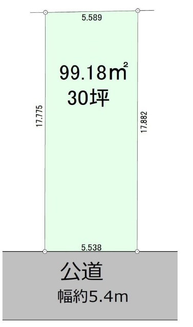 南区三吉町四丁目　売地の土地図|区画図　※図面と現況が異なる場合は現況優先といたします。