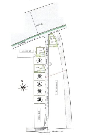 仲介手数料無料　上尾市瓦葺13期　新築戸建　全８棟の区画図|２号棟