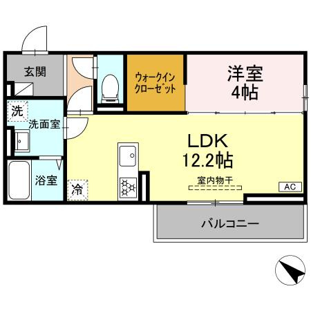 【新築】CLASSEUM盛岡駅前Ⅱの間取り