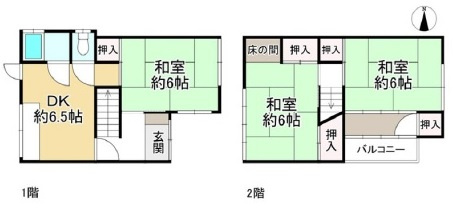 中道５丁目　中古戸建　収益の間取り