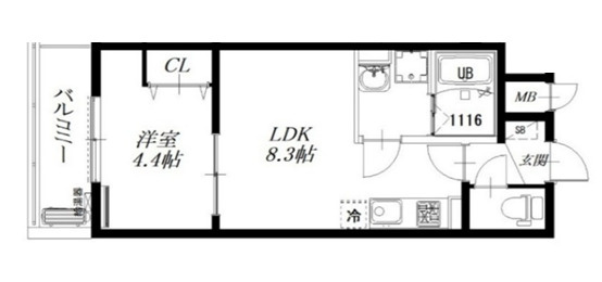 FOREST FUKUSHIMAの間取り