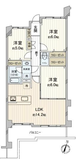 シルフィード湘南の間取り