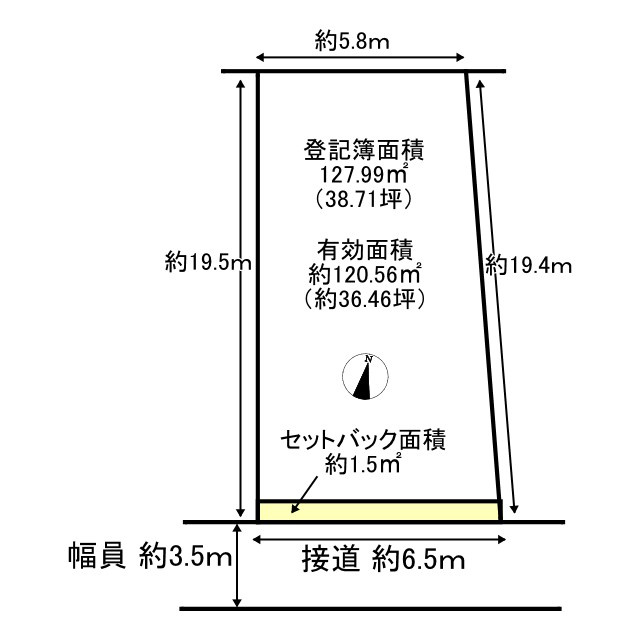 紫野東泉堂町 土地の土地図