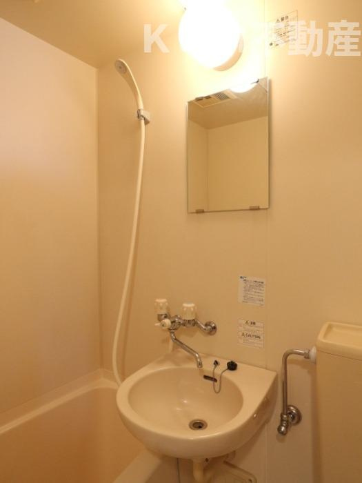 メールオフィスSKビルの洗面所|広い洗面スペース