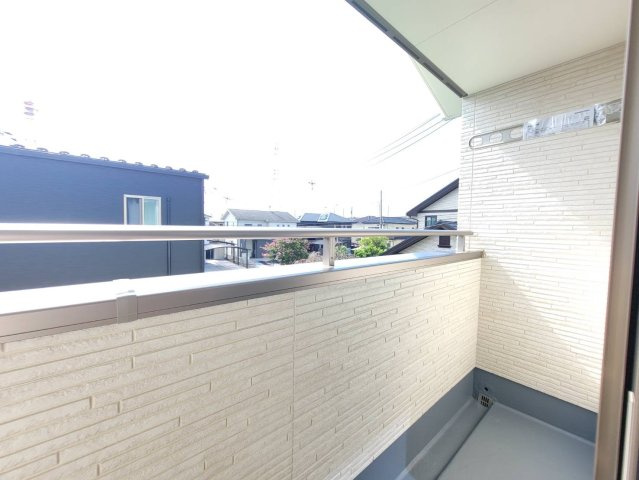 小山市城北　第4期　全2邸のバルコニー|〇バルコニー〇
太陽の光が気持ちいいバルコニー！
2025年9月撮影