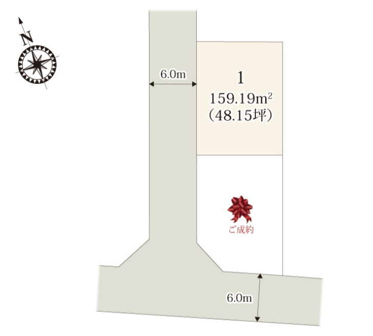 小山市城北　第4期　全2邸の区画図|全棟配置図