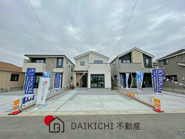【前面道路含む現地写真】 | 北本市中丸12期　KEIAI GRACE　新築戸建　全3棟　2号棟