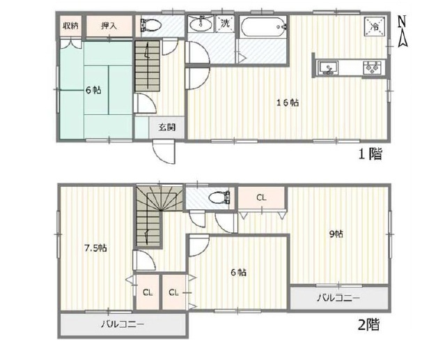 【間取り】の画像