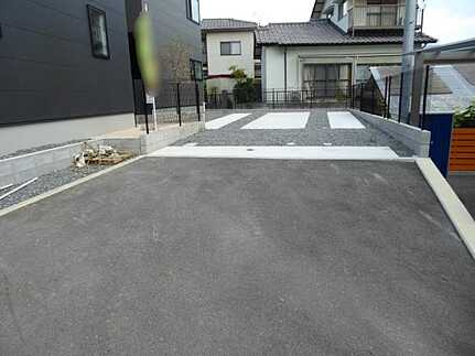 広島市東区福田１丁目　新築一戸建て(全2棟)の前面道路含む現地写真