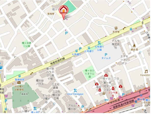 グランティ幡ヶ谷の地図