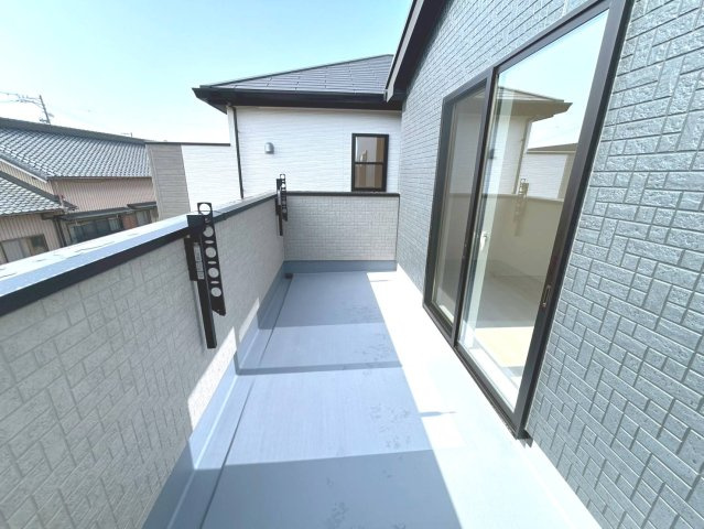 ファーストタウン　一宮市第1伝法寺　全2区画分譲のバルコニー|バルコニーは南向きで洗濯物もよく乾きます！