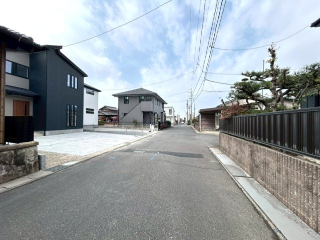 ファーストタウン　一宮市第1伝法寺　全2区画分譲の前面道路含む現地写真|■前面道路　■ヤマダ不動産　株式会社リライフ　
■夢のマイホーム購入をフルサポートします！