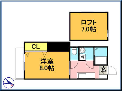 パティオ福工大前の間取り