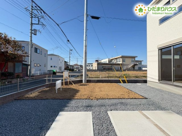 本庄市小島6丁目　新築一戸建て　22の庭|日当たりが良く水はけも良い、お手入れしやすいお庭！
小さなお子様を遊ばせたり、ガーデニングを楽しんだりできますね♪