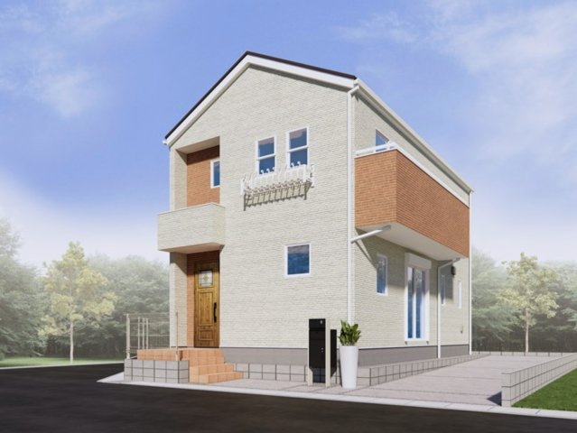 【外観パース】 | 羽生市南羽生2丁目　新築戸建　全1棟　1号棟 | 1号棟