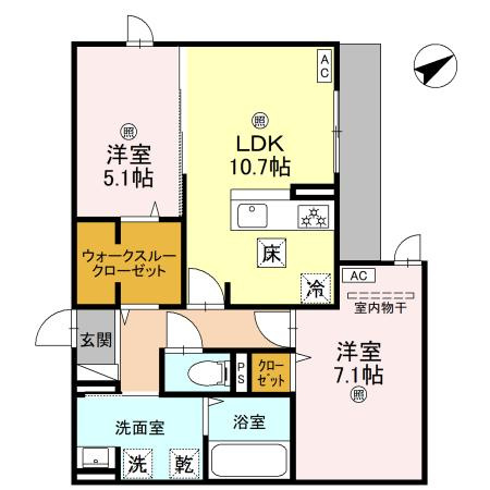 La Maison林崎の間取り