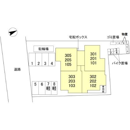 La Maison林崎の区画図