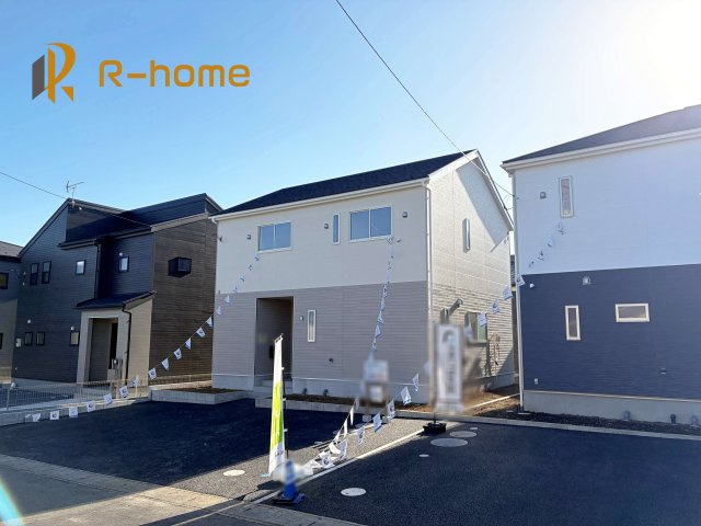 ひたちなか市平磯遠原町第1　新築戸建て　2号棟の外観パース|2025年11月完成予定！近隣の同仕様完成物件をご見学いただけます♪