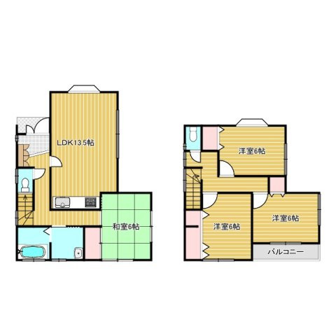 大門　戸建の間取り|4LDKの間取りです