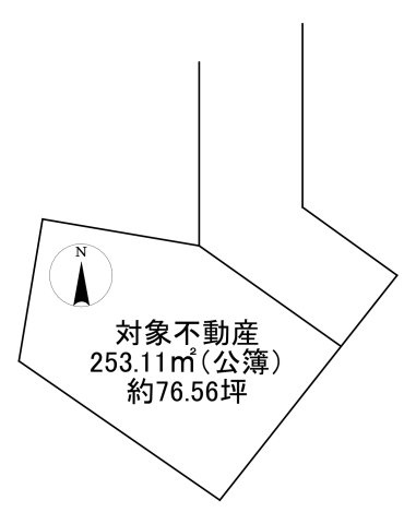 -三丁目不動産-　熊谷市新堀　分譲地の土地図